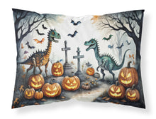 Load image into Gallery viewer, Dinosaurs Spooky Halloween Fabric Standard Pillowcase – Artistic Decorative Front, White Back