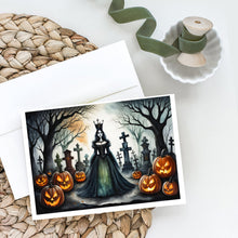 Load image into Gallery viewer, Evil Queen Spooky Halloween Greeting Cards -  Blank Note Cards – 8-Pack of Artist-Designed Cards with Envelopes