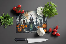 Load image into Gallery viewer, Evil Queen Spooky Halloween Glass Cutting Boards – Durable, Decorative Kitchen Art Large