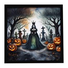 Load image into Gallery viewer, Evil Queen Spooky Halloween Framed Metal Print