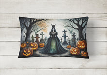 Load image into Gallery viewer, Evil Queen Spooky Halloween Fabric Decorative Pillow