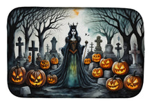 Load image into Gallery viewer, Evil Queen Spooky Halloween Dish Drying Mat