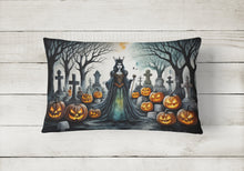 Load image into Gallery viewer, Evil Queen Spooky Halloween Fabric Decorative Pillow