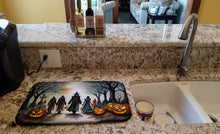 Load image into Gallery viewer, Vampires Spooky Halloween Dish Drying Mat