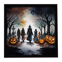 Load image into Gallery viewer, Vampires Spooky Halloween Framed Metal Print