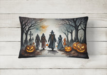 Load image into Gallery viewer, Vampires Spooky Halloween Fabric Decorative Pillow