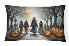 Load image into Gallery viewer, Vampires Spooky Halloween Fabric Decorative Pillow
