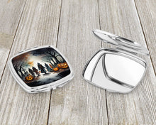 Load image into Gallery viewer, Vampires Spooky Halloween Compact Mirror – Stylish Purse Mirror with Artistic Covers