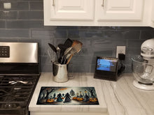 Load image into Gallery viewer, Vampires Spooky Halloween Glass Cutting Boards – Durable, Decorative Kitchen Art Large
