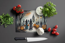 Load image into Gallery viewer, Vampires Spooky Halloween Glass Cutting Boards – Durable, Decorative Kitchen Art Large