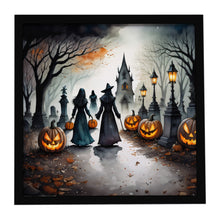 Load image into Gallery viewer, Vampires Spooky Halloween Framed Metal Print