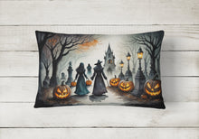 Load image into Gallery viewer, Vampires Spooky Halloween Fabric Decorative Pillow