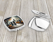 Load image into Gallery viewer, Vampires Spooky Halloween Compact Mirror – Stylish Purse Mirror with Artistic Covers
