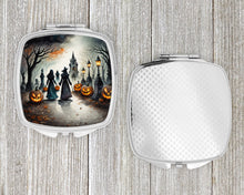 Load image into Gallery viewer, Vampires Spooky Halloween Compact Mirror – Stylish Purse Mirror with Artistic Covers