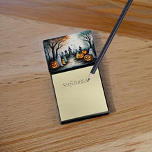 Load image into Gallery viewer, Ghosts Spooky Halloween Sticky Note Holder- Refiilable Desk Accessory Note Pad