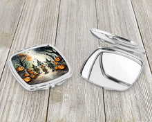 Load image into Gallery viewer, Goblins Spooky Halloween Compact Mirror – Stylish Purse Mirror with Artistic Covers