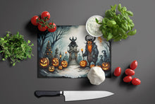 Load image into Gallery viewer, Krampus The Christmas Demon Spooky Halloween Glass Cutting Boards – Durable, Decorative Kitchen Art Large