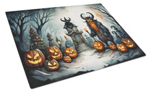 Load image into Gallery viewer, Krampus The Christmas Demon Spooky Halloween Glass Cutting Boards – Durable, Decorative Kitchen Art Large