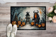 Load image into Gallery viewer, Krampus The Christmas Demon Spooky Halloween Doormat -  18x27 Decorative Floor Mat – Indoor/Outdoor Rug
