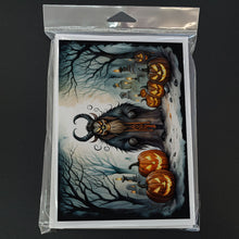 Load image into Gallery viewer, Krampus The Christmas Demon Spooky Halloween Greeting Cards -  Blank Note Cards – 8-Pack of Artist-Designed Cards with Envelopes
