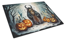 Load image into Gallery viewer, Krampus The Christmas Demon Spooky Halloween Glass Cutting Boards – Durable, Decorative Kitchen Art Large