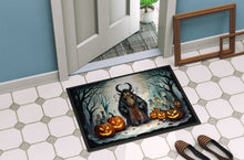 Load image into Gallery viewer, Krampus The Christmas Demon Spooky Halloween Doormat -  18x27 Decorative Floor Mat – Indoor/Outdoor Rug