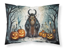 Load image into Gallery viewer, Krampus The Christmas Demon Spooky Halloween Fabric Standard Pillowcase – Artistic Decorative Front, White Back