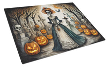 Load image into Gallery viewer, La Catrina Skeleton Spooky Halloween Glass Cutting Boards – Durable, Decorative Kitchen Art Large