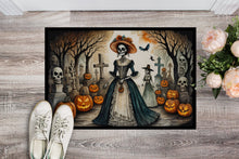 Load image into Gallery viewer, La Catrina Skeleton Spooky Halloween Doormat -  18x27 Decorative Floor Mat – Indoor/Outdoor Rug
