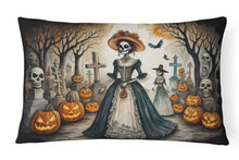 Load image into Gallery viewer, La Catrina Skeleton Spooky Halloween Fabric Decorative Pillow