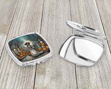 Load image into Gallery viewer, La Catrina Skeleton Spooky Halloween Compact Mirror – Stylish Purse Mirror with Artistic Covers