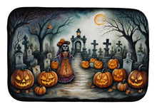 Load image into Gallery viewer, La Catrina Skeleton Spooky Halloween Dish Drying Mat