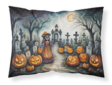 Load image into Gallery viewer, La Catrina Skeleton Spooky Halloween Fabric Standard Pillowcase – Artistic Decorative Front, White Back