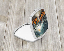 Load image into Gallery viewer, La Catrina Skeleton Spooky Halloween Compact Mirror – Stylish Purse Mirror with Artistic Covers