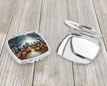 Load image into Gallery viewer, La Catrina Skeleton Spooky Halloween Compact Mirror – Stylish Purse Mirror with Artistic Covers