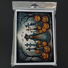 Load image into Gallery viewer, La Catrina Skeleton Spooky Halloween Greeting Cards -  Blank Note Cards – 8-Pack of Artist-Designed Cards with Envelopes