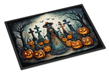 Load image into Gallery viewer, La Catrina Skeleton Spooky Halloween Doormat -  18x27 Decorative Floor Mat – Indoor/Outdoor Rug
