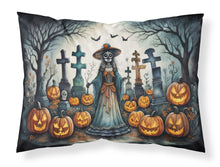 Load image into Gallery viewer, La Catrina Skeleton Spooky Halloween Fabric Standard Pillowcase – Artistic Decorative Front, White Back