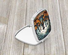 Load image into Gallery viewer, La Catrina Skeleton Spooky Halloween Compact Mirror – Stylish Purse Mirror with Artistic Covers