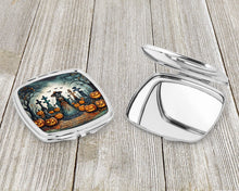 Load image into Gallery viewer, La Catrina Skeleton Spooky Halloween Compact Mirror – Stylish Purse Mirror with Artistic Covers