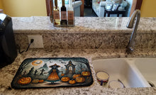 Load image into Gallery viewer, La Llorona Skeleton Spooky Halloween Dish Drying Mat
