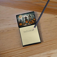 Load image into Gallery viewer, La Llorona Skeleton Spooky Halloween Sticky Note Holder- Refiilable Desk Accessory Note Pad
