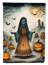 Load image into Gallery viewer, La Llorona Skeleton Spooky Halloween Garden Flag – Outdoor Decorative Yard Flag