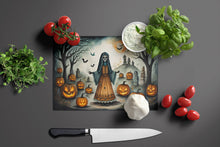 Load image into Gallery viewer, La Llorona Skeleton Spooky Halloween Glass Cutting Boards – Durable, Decorative Kitchen Art Large