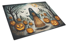 Load image into Gallery viewer, La Llorona Skeleton Spooky Halloween Glass Cutting Boards – Durable, Decorative Kitchen Art Large