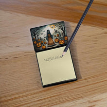 Load image into Gallery viewer, La Llorona Skeleton Spooky Halloween Sticky Note Holder- Refiilable Desk Accessory Note Pad