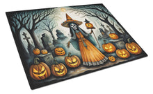 Load image into Gallery viewer, La Llorona Skeleton Spooky Halloween Glass Cutting Boards – Durable, Decorative Kitchen Art Large