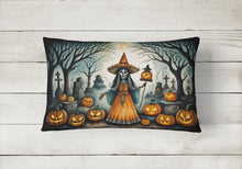 Load image into Gallery viewer, La Llorona Skeleton Spooky Halloween Fabric Decorative Pillow