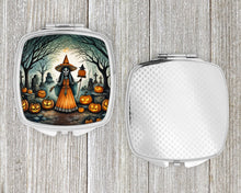 Load image into Gallery viewer, La Llorona Skeleton Spooky Halloween Compact Mirror – Stylish Purse Mirror with Artistic Covers