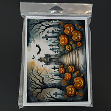 Load image into Gallery viewer, Marigold Spooky Halloween Greeting Cards -  Blank Note Cards – 8-Pack of Artist-Designed Cards with Envelopes